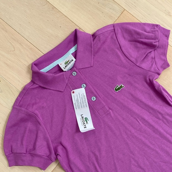 Lacoste girls purple polo shirt - Picture 2 of 7